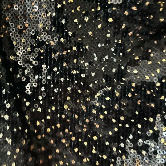 Worth Nylon Black & Gold Sequin Tank size 8 - Picture 2 of 4